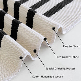 IOHOUZE easy-clean rug, machine washable and sturdy for daily use.