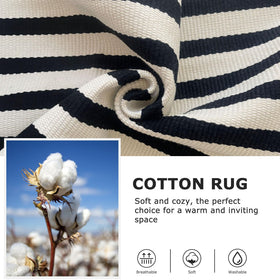 IOHOUZE folded rug image showing compact packaging for easy shipping and setup.