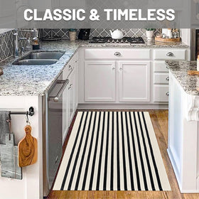 IOHOUZE washable entryway rug for indoor-outdoor spaces, easy to clean.