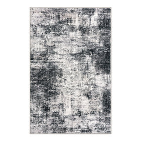 IOHOUZE non-slip backing keeps this rug steady in hallways.