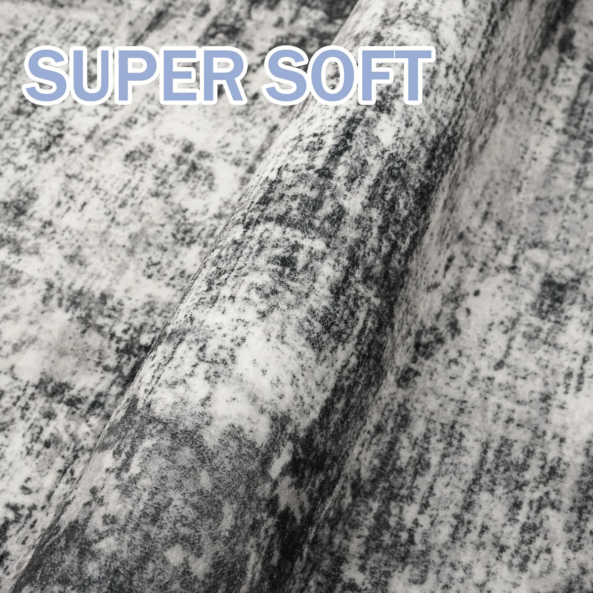 IOHOUZE Abstract printed design highlights black gray white splashes.