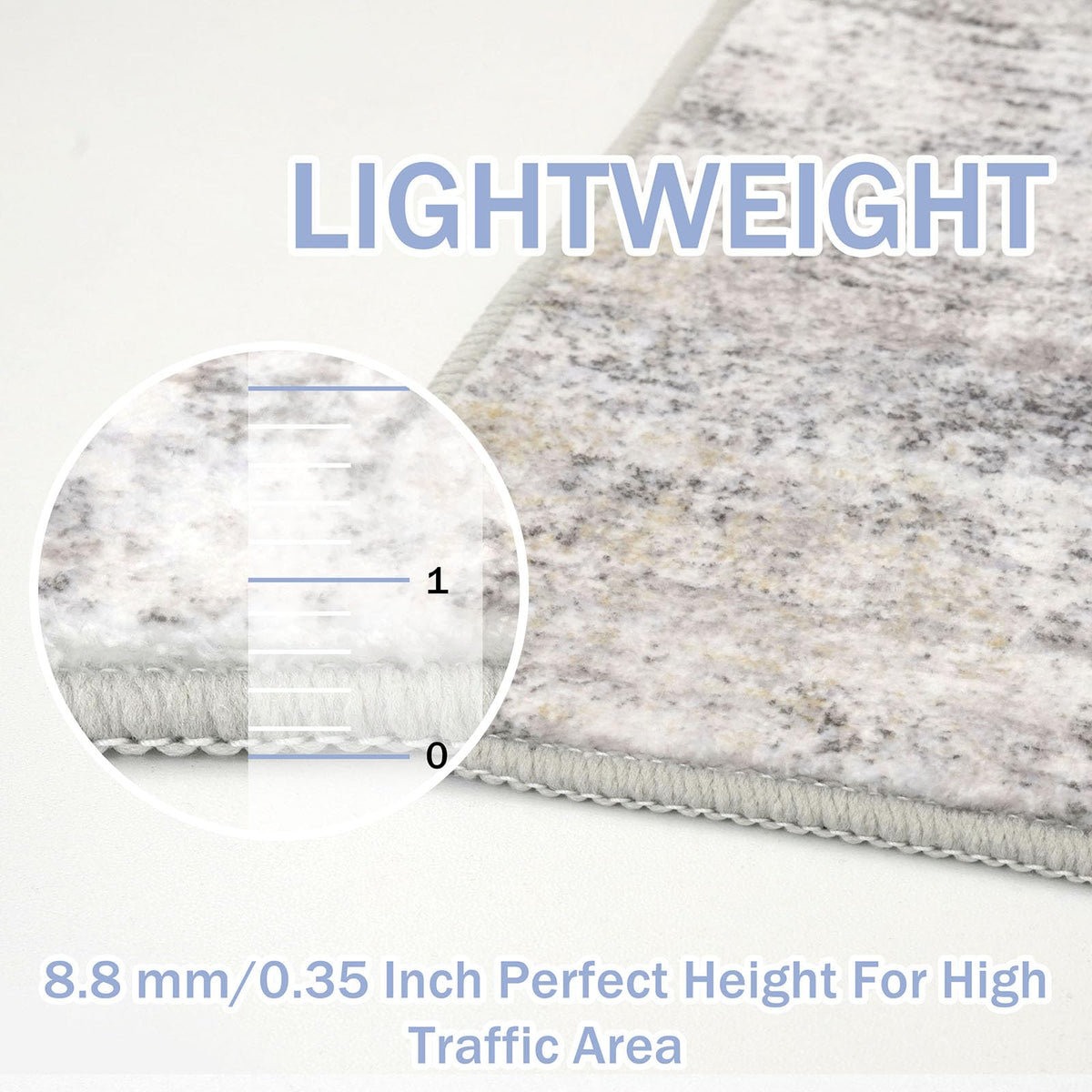 IOHOUZE runner back view demonstrates non-slip backing for steady high-traffic floors.