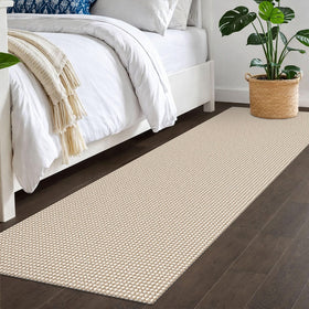 IOHOUZE rug sizing note helps prevent snagging on doors.