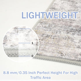 IOHOUZE machine-washable rug stays fresh with simple laundering