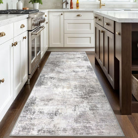 IOHOUZE rug with non-slip backing keeps entryways safe