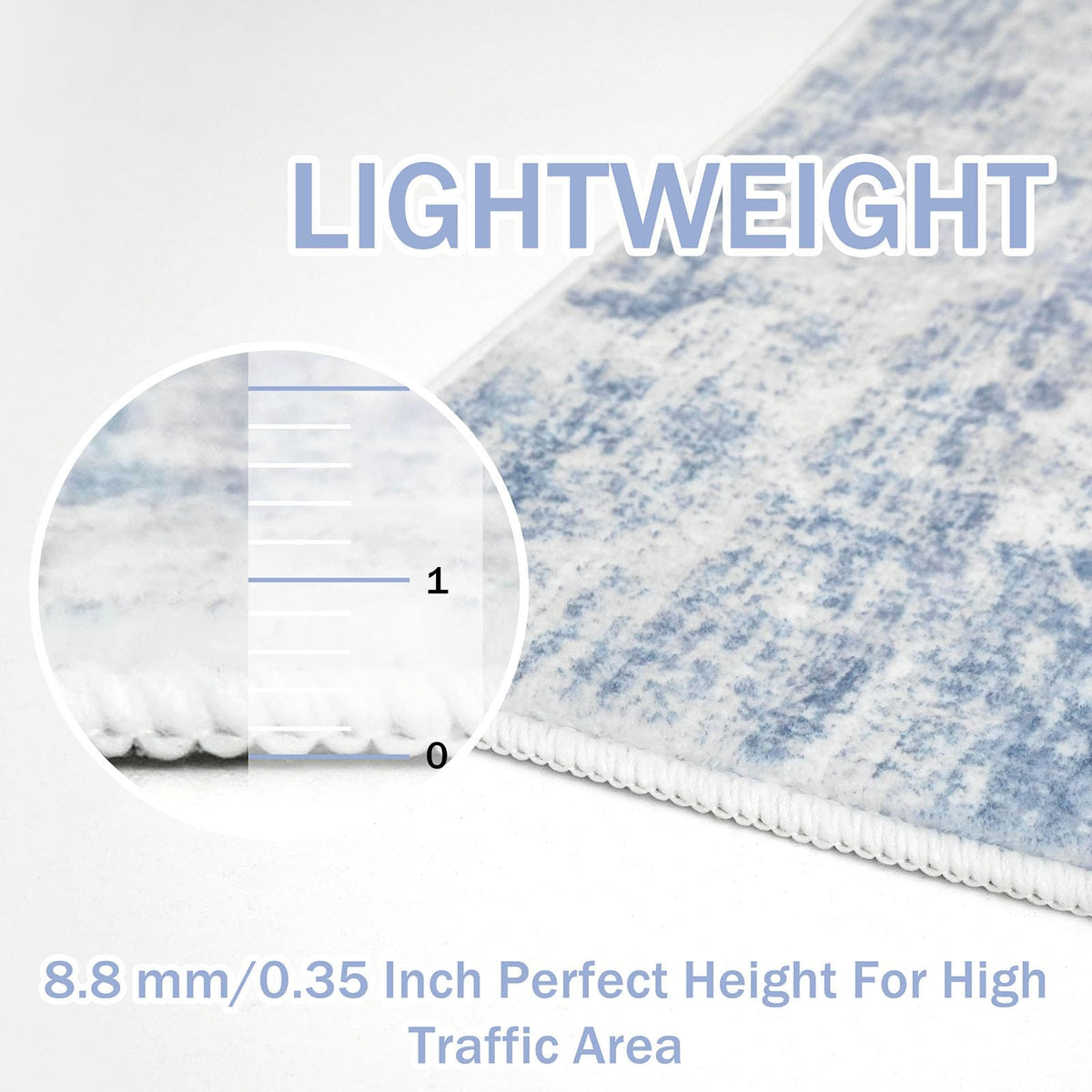 IOHOUZE plush fibers cushion feet and reduce cold floor feel.