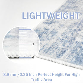 IOHOUZE plush fibers cushion feet and reduce cold floor feel.