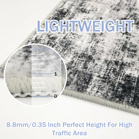 IOHOUZE soft plush fibers cushion feet in high-traffic areas.