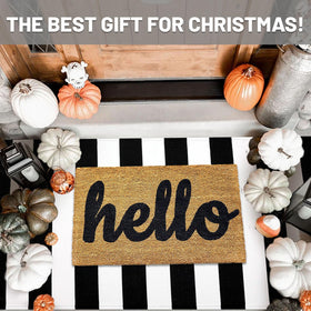 IOHOUZE striped rug is washable, ideal for busy entryways and porches
