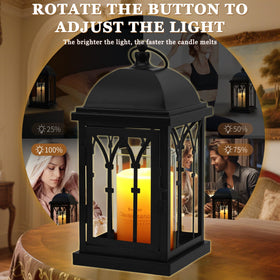 Iomolfie black candle warmer lamp side view highlights vintage frame and stability.