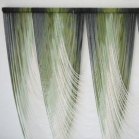IOWER care tip steam to straighten the macrame fibers