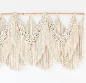 IOWER macrame wall hanging boho texture adds warmth to living spaces