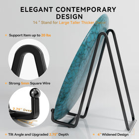IPAME lip-depth plate stand shows deep lip for heavier plates.