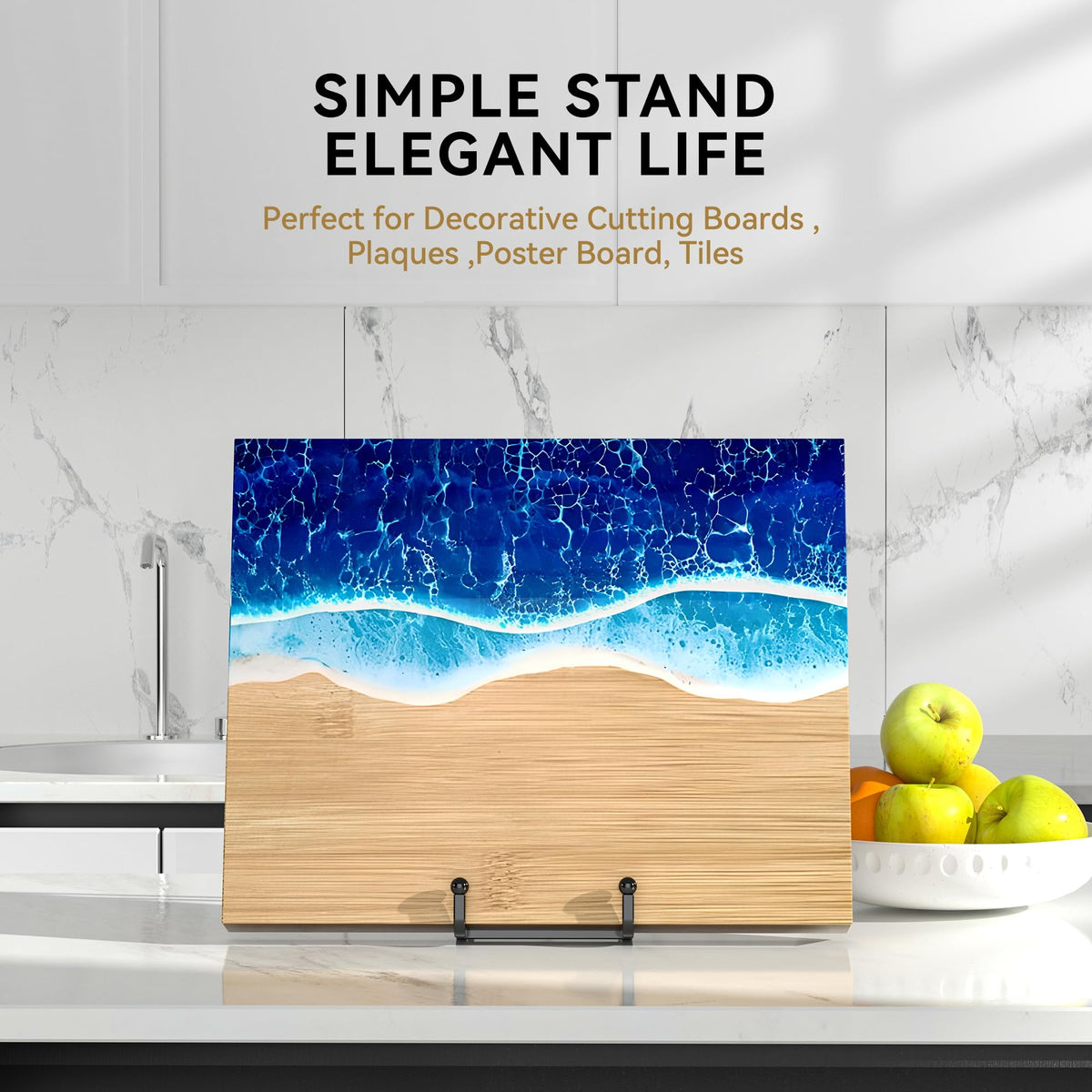 IPAME 2-pack plate stands provide versatile, ready-to-use display options.