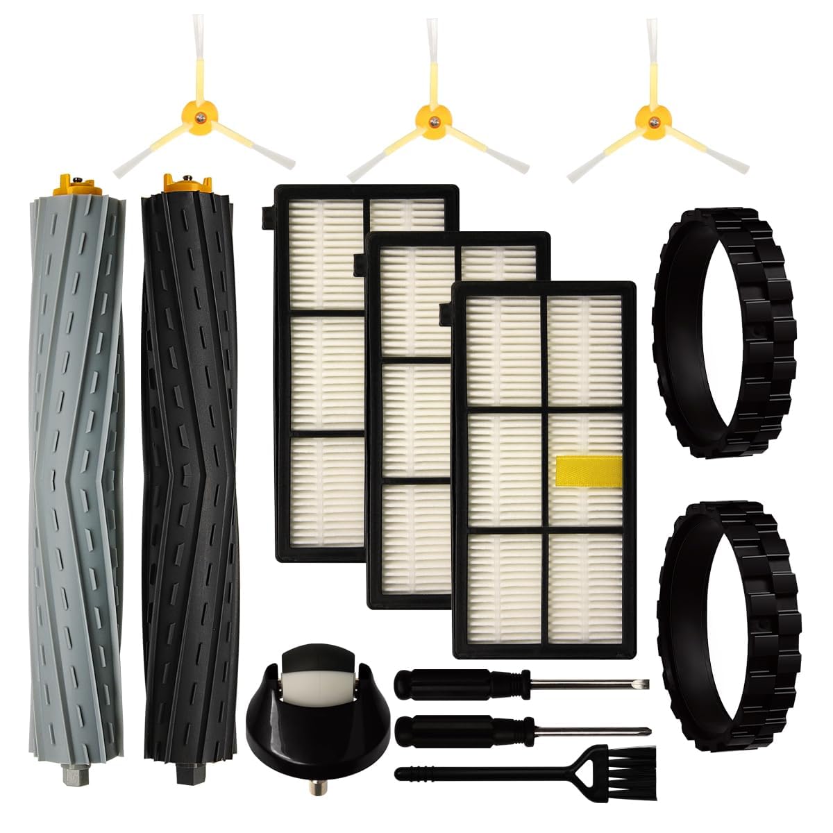 iParto Roomba side brush replacement enhances edge cleaning and maneuverability
