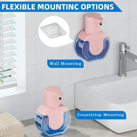 Ipefan pink foaming dispenser with USB recharge keeps power ready.