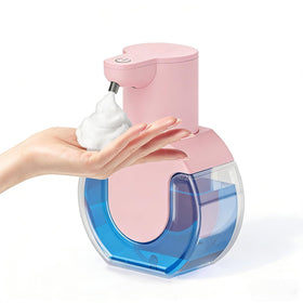 Ipefan pink wall-mounted automatic foaming soap dispenser with touchless operation.