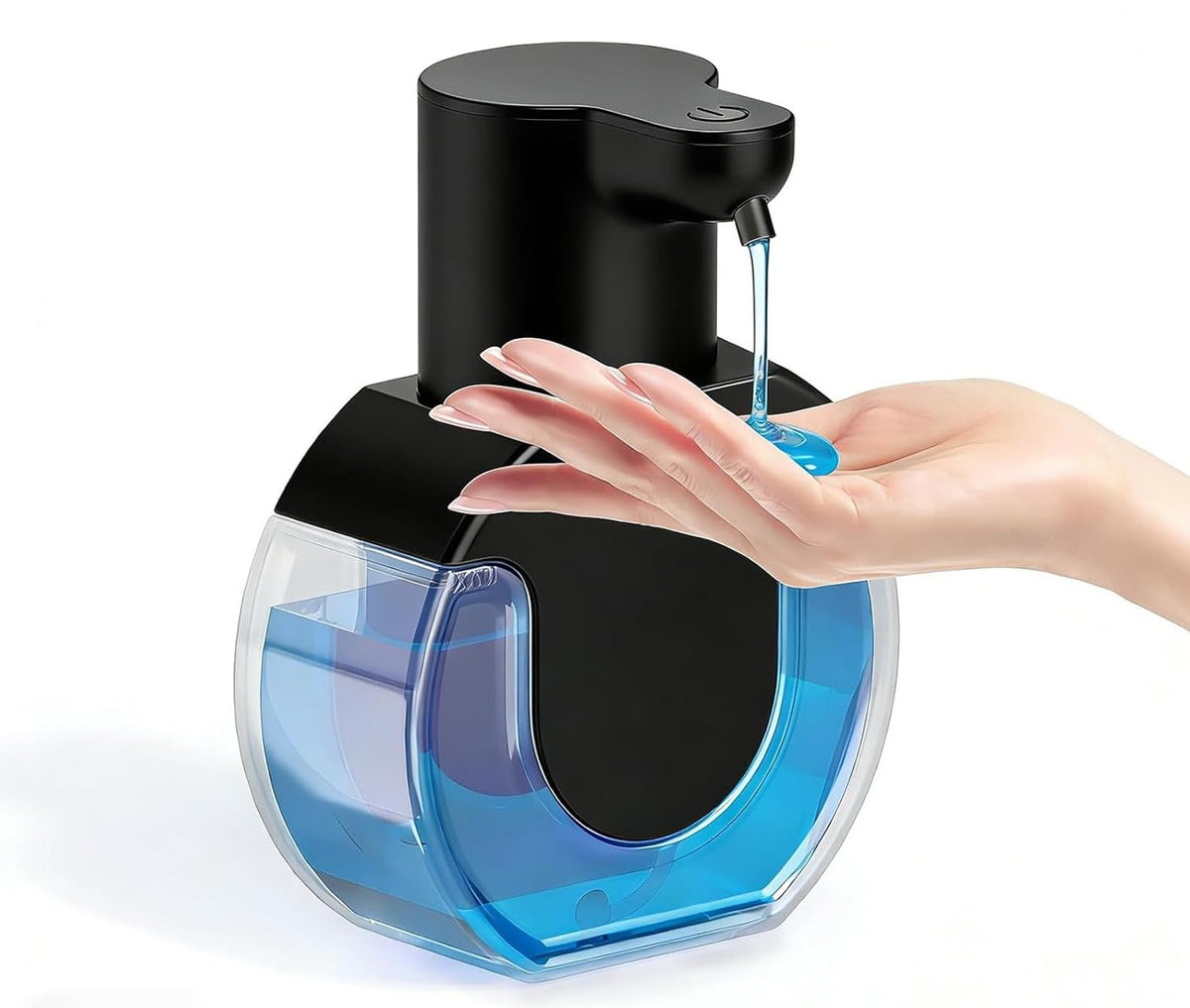 Ipefan automatic soap dispenser front view illustrating touchless operation for mess-free handwashing