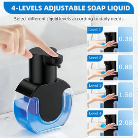 Ipefan dispenser sensor activation showing quick, hygienic soap release in kitchen and bath