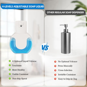 Ipefan hand soap dispenser for bathroom or sink.
