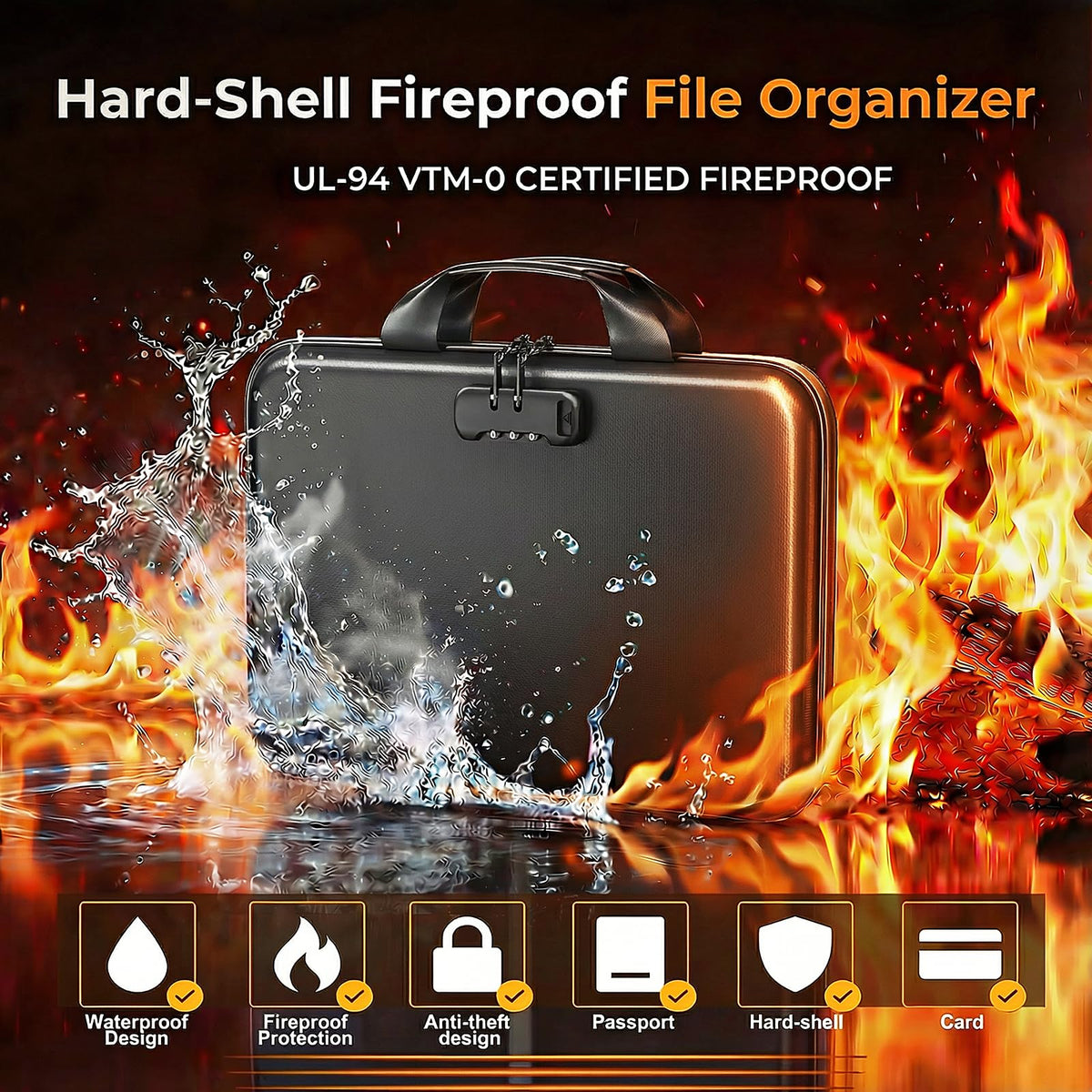 IPYIPY 13-pocket accordion folder keeps paperwork neatly organized.