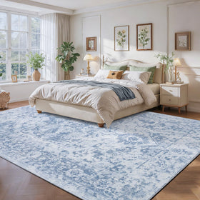 Iplusmall 5x7 rug with non-slip backing helps prevent slips