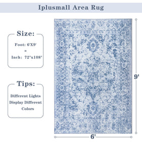 Iplusmall soft low-pile rug minimizes shedding and keeps underfoot comfortable.