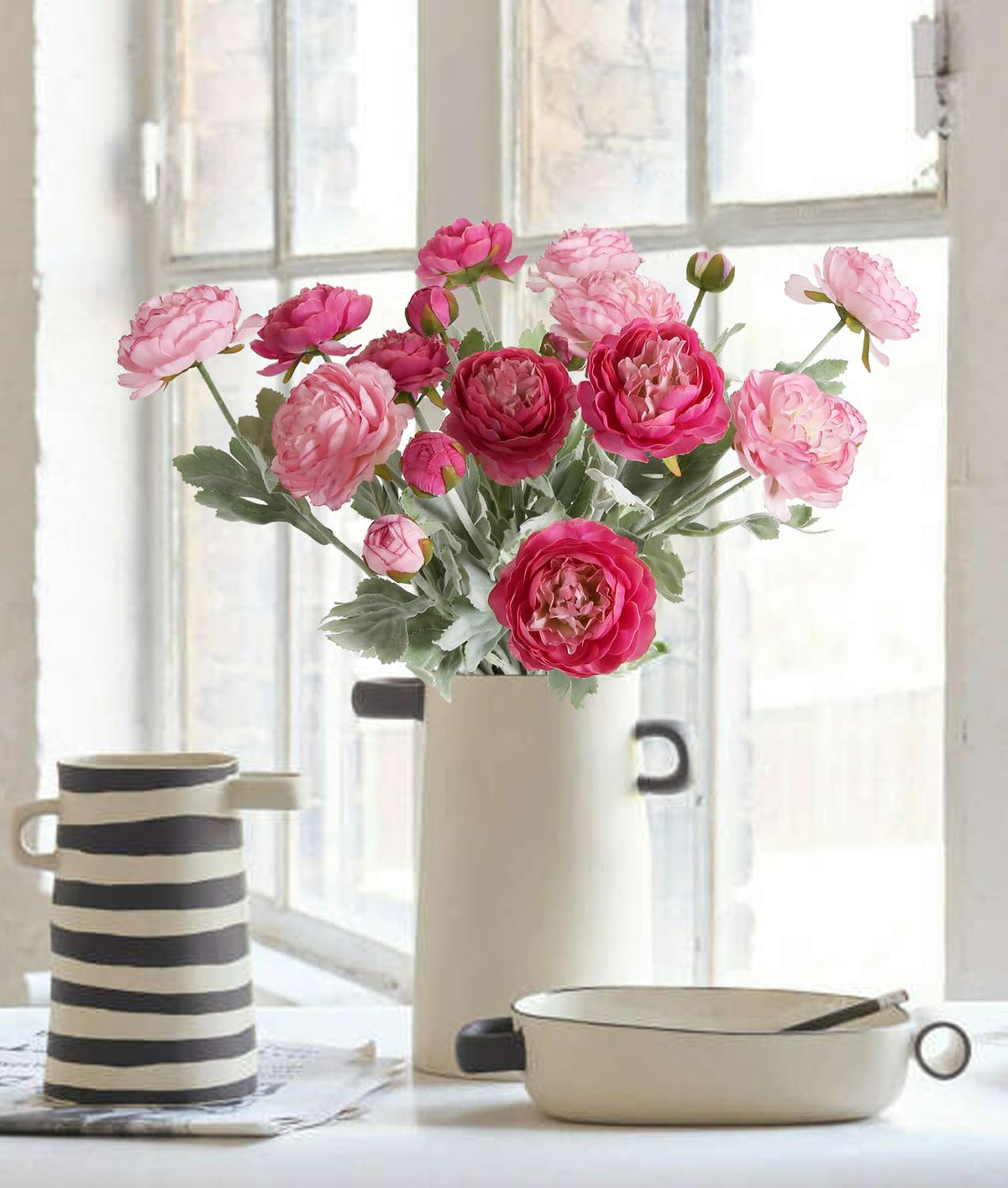 IPOPU 20-inch silk peonies stems for dramatic centerpieces.