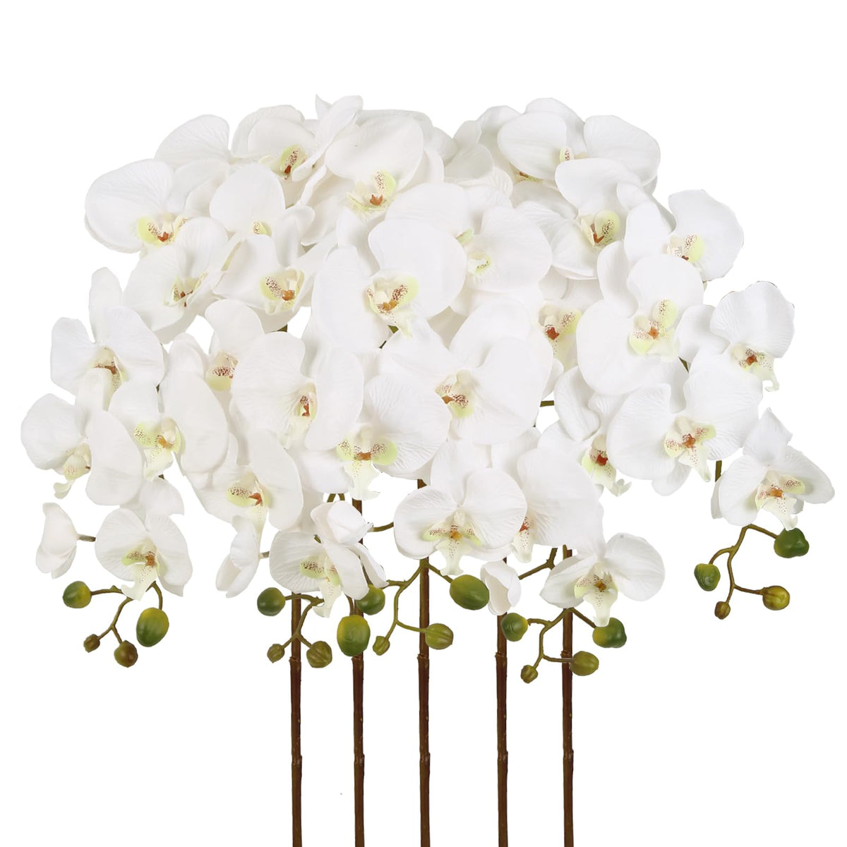 IPOPU 40-inch white orchid bouquet for an elegant centerpiece.