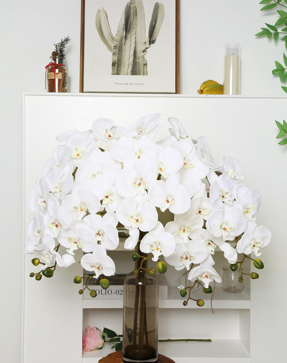 IPOPU Real touch orchid flowers for lifelike accents.