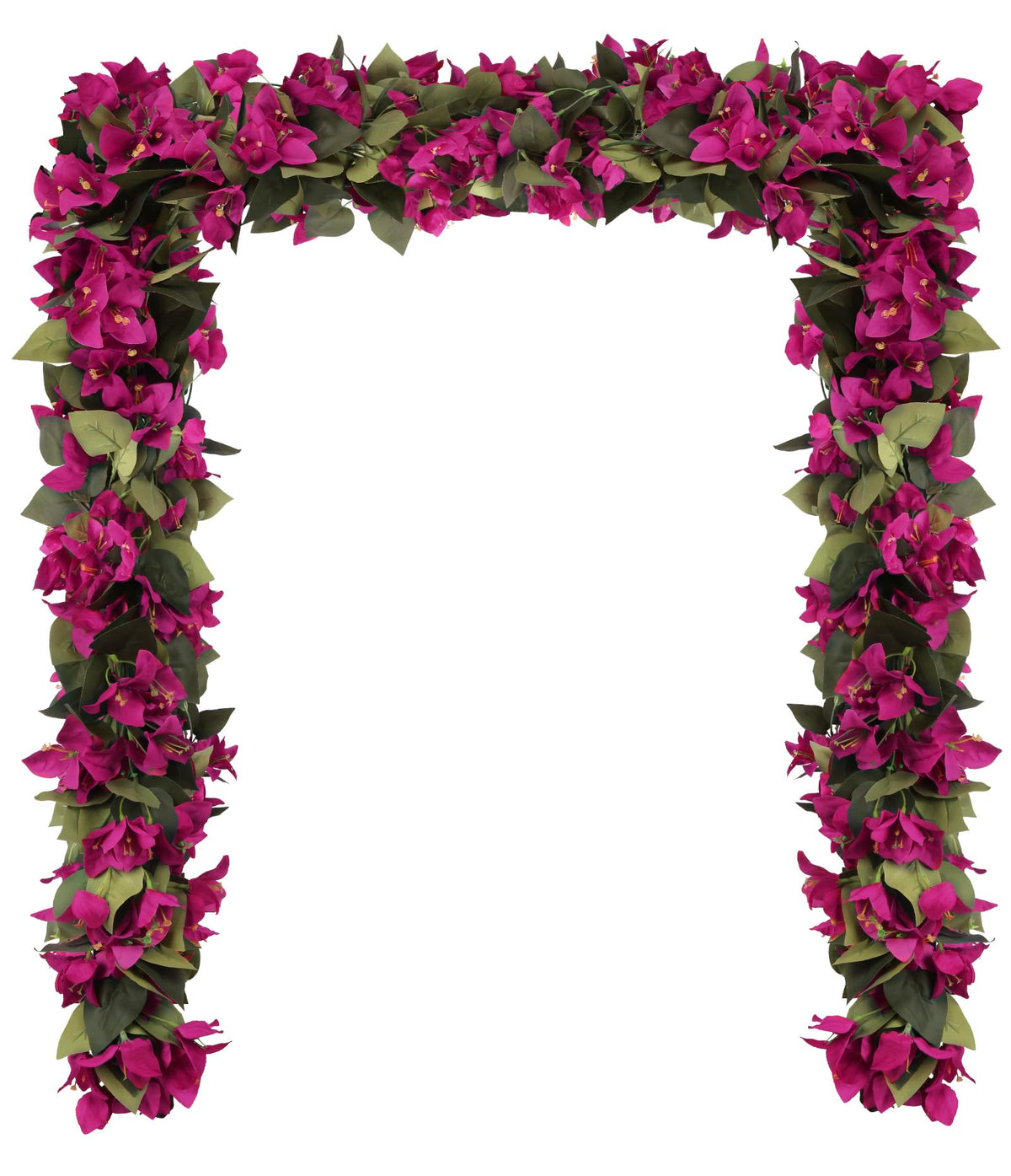 IPOPU deep pink bougainvillea garland four 7.22 ft pieces for versatile decorating