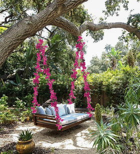 IPOPU Bougainvillea garland length 5.9 ft fits standard decor layouts.