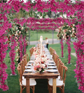 IPOPU Bougainvillea garland wall décor for fresh home accents.