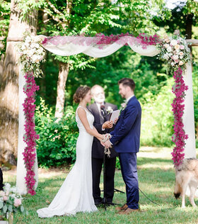 IPOPU Bougainvillea garland ideal for wedding arches and backdrops.