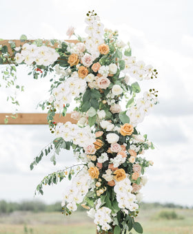 IPOPU Bridal bouquet idea with easy care artificial orchids.