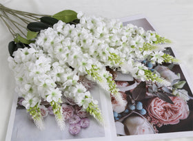 IPOPU delphinium artificial silk flowers long stem add lush color to bouquets