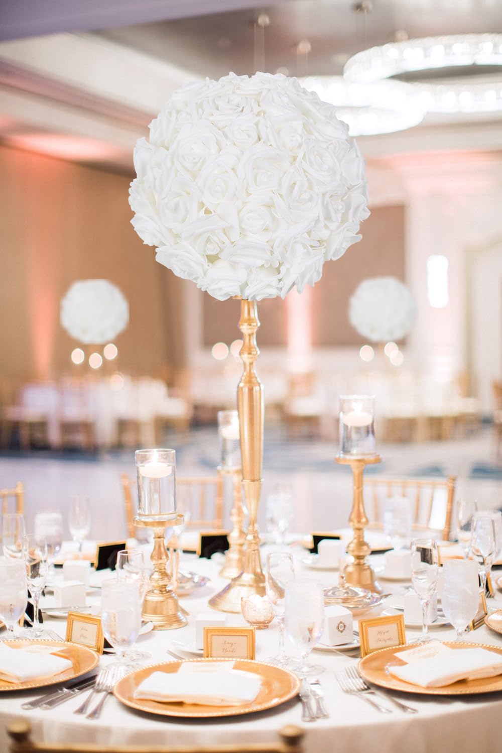 IPOPU DIY wedding rose heads for centerpiece creations