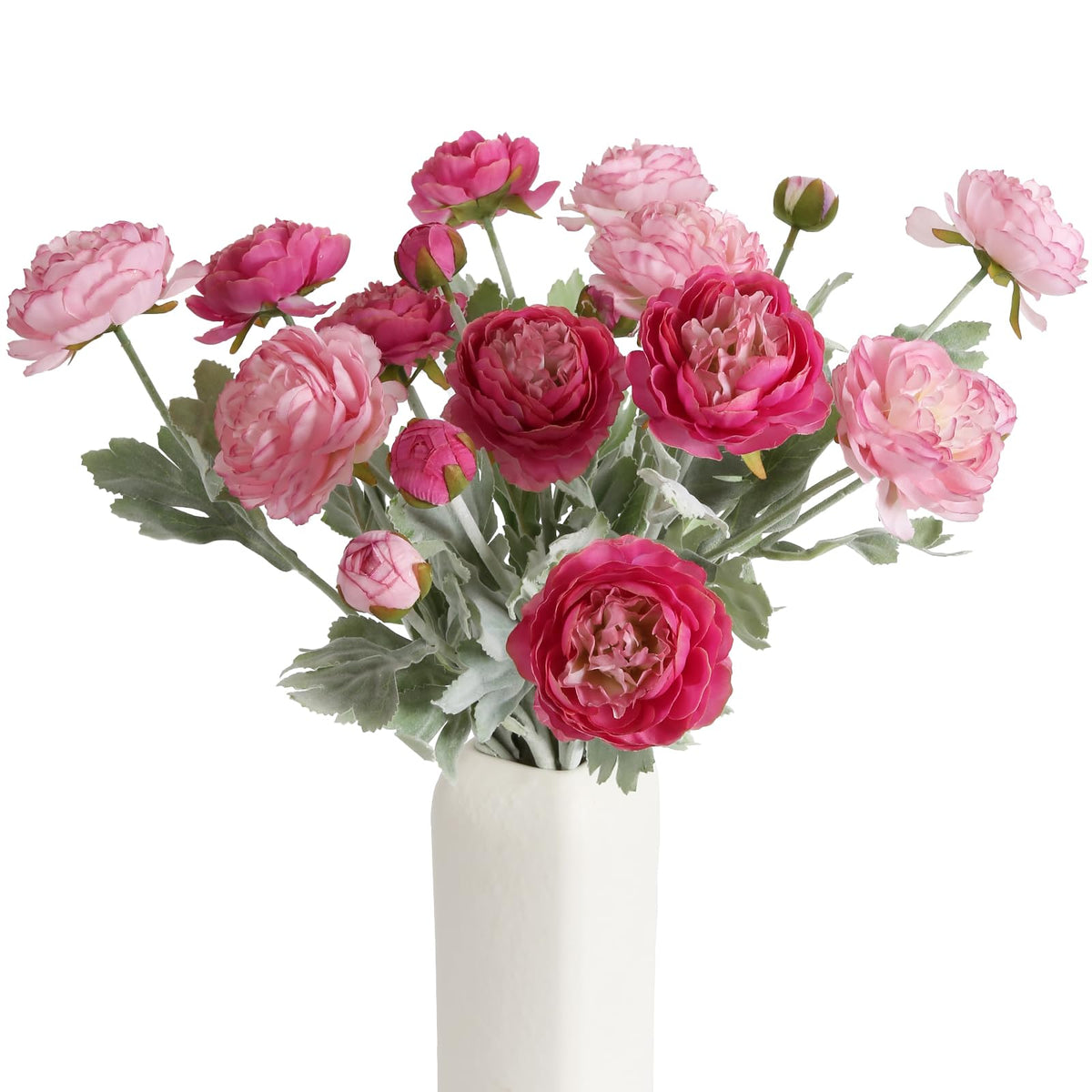IPOPU fake peonies 18 heads bouquet for vibrant long-lasting decor.