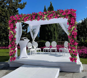 IPOPU outdoor-friendly garland adds color to garden celebrations