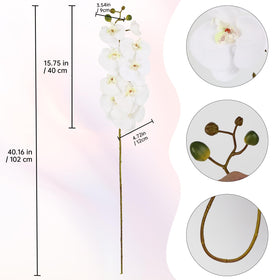 IPOPU Phalaenopsis silk stems with realistic texture for decor.