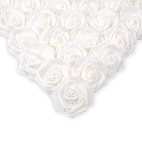 IPOPU white foam rose heads for easy DIY centerpieces