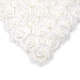 IPOPU white foam rose heads for easy DIY centerpieces