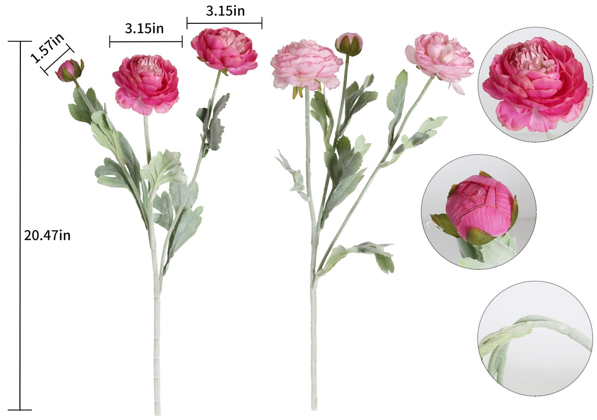 IPOPU silk peonies closeup with flocked texture and soft feel.