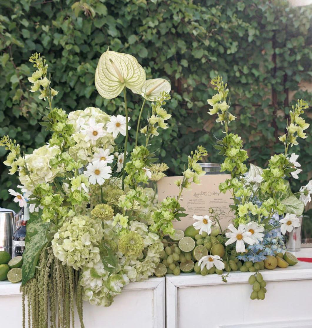 IPOPU delphinium artificial flowers ideal for wedding centerpieces and elegant tables.