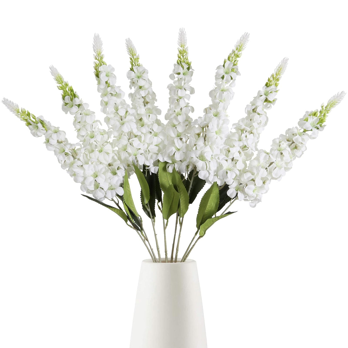 IPOPU white snapdragon artificial flowers with 74cm stems for elegant centerpieces