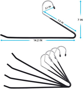 IPOW pant hanger with non-slip coating maintaining fabric stability