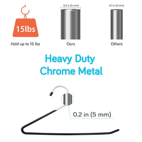 IPOW open-ended pant hanger facilitating easy hanging and removal