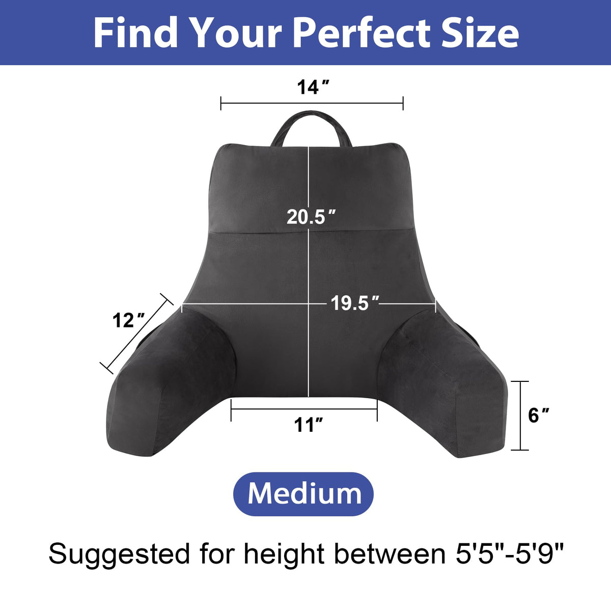 IPYNBAP backrest pillow uses shredded memory foam to contour your body