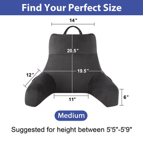 IPYNBAP backrest pillow uses shredded memory foam to contour your body