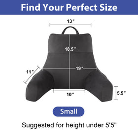 IPYNBAP memory foam reading pillow with arms contours to the body for cozy lounging.